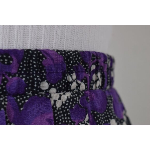 Vintage 90s Floral Botanical Poly/Rayon Midi‎ Skirt size 12 | 34waist - Picture 7 of 9